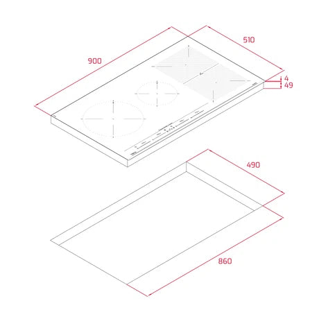 Cubierta Induccion 90 cm Teka - IZF94300MSP