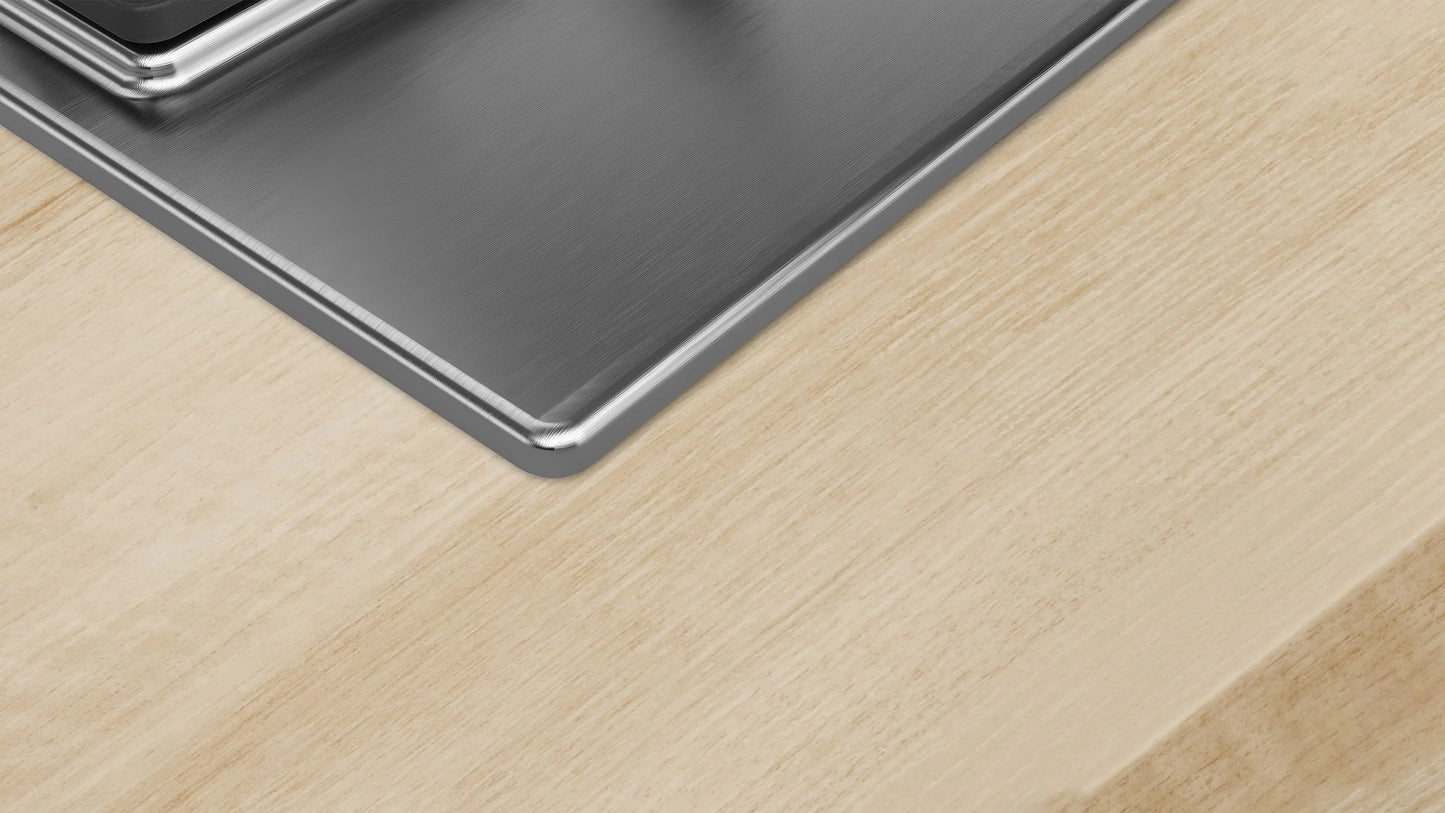 Estufa de Gas Bosch Serie 6 – 5 Quemadores, Acero Inoxidable PCR9A5B90