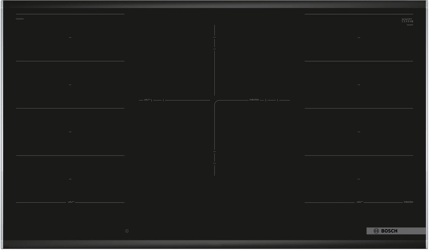 Placa de Inducción Bosch Serie 6 – Vitrocerámica SCHOTT CERAN 90 cm PXV975DV1E