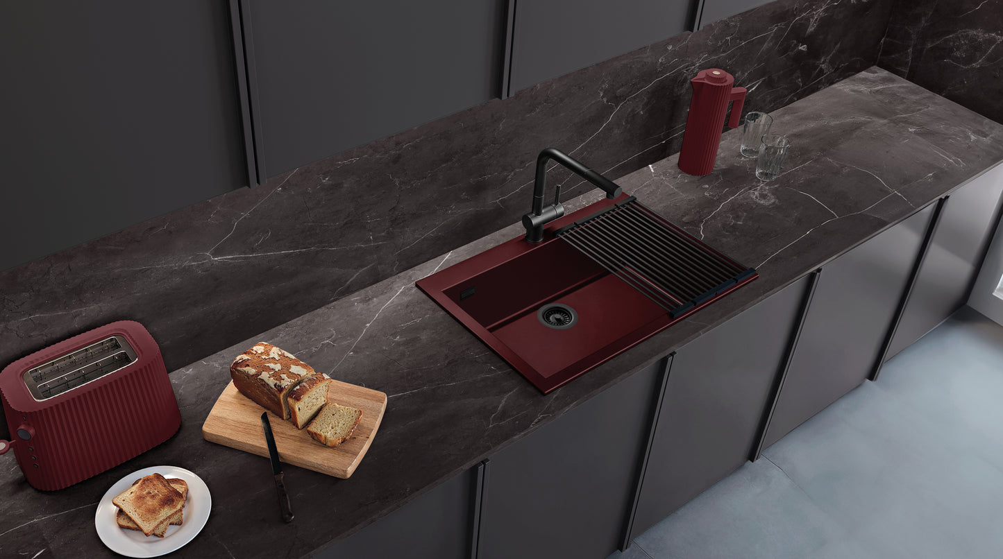 Lavaplatos Co-Granite Merlot 86cm Cohelum - PS8545GMT