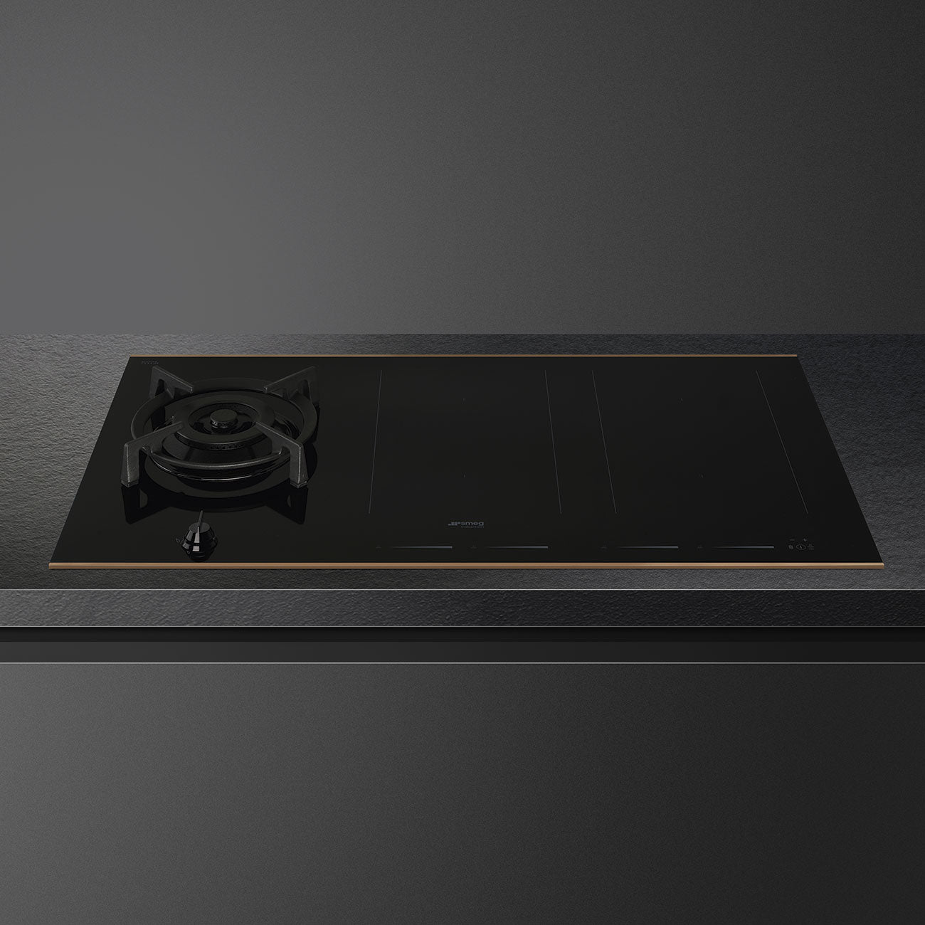 Cubierta Dual Induccion/Gas 90 cm Smeg Dolce NOVO - PM6954R