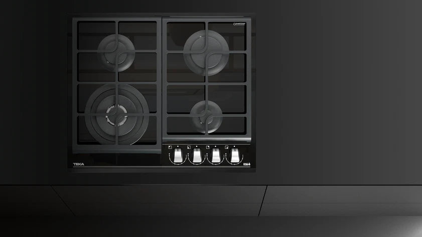 Cubierta a Gas 60 cm Teka Cristal Negro - GZC64320XBB