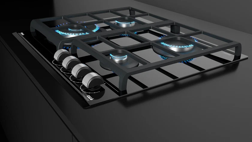 Cubierta a Gas 60 cm Teka Cristal Negro - GZC64320XBB