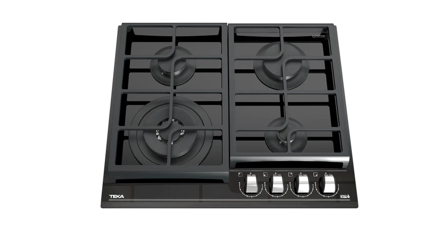 Cubierta a Gas 60 cm Teka Cristal Negro - GZC64320XBB