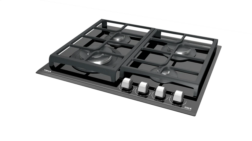 Cubierta a Gas 60 cm Teka Cristal Negro - GZC64320XBB