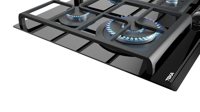 Cubierta a Gas 60 cm Teka Cristal Negro - GZC64320XBB