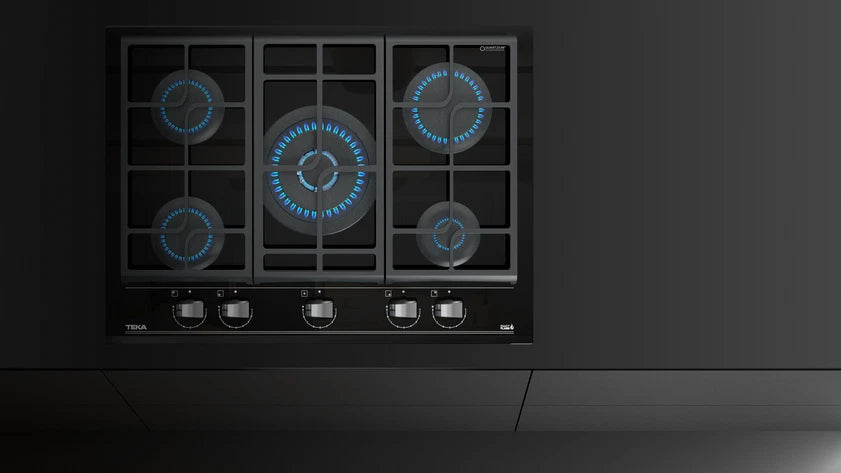 Cubierta a Gas 70 cm Teka Cristal Negro - GZC75330XBB