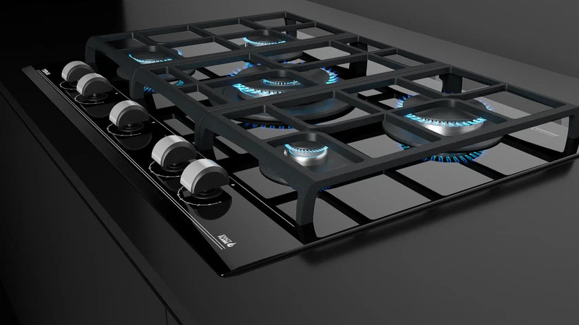 Cubierta a Gas 70 cm Teka Cristal Negro - GZC75330XBB