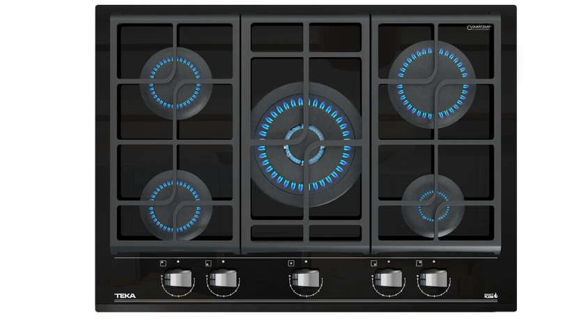 Cubierta a Gas 70 cm Teka Cristal Negro - GZC75330XBB