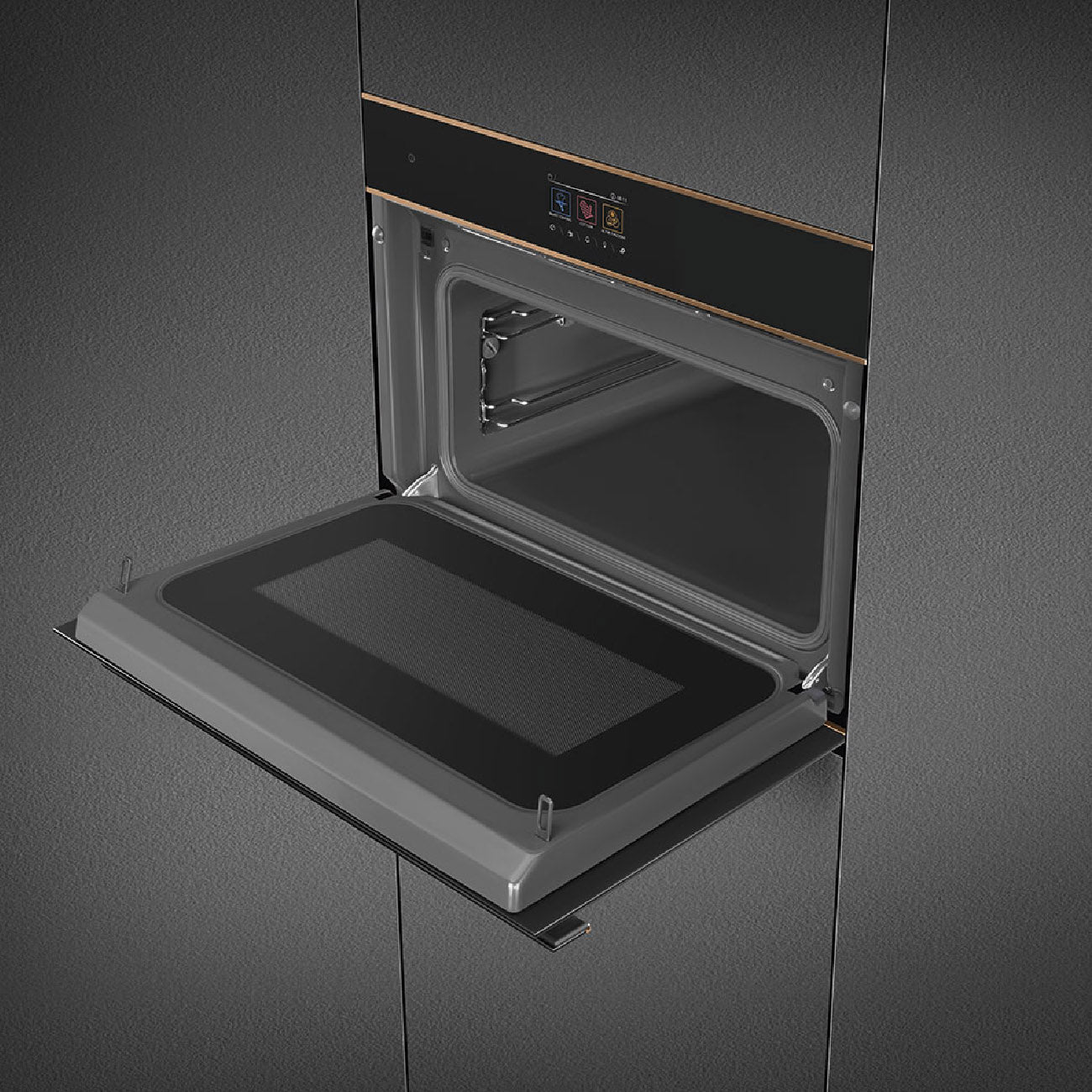 Microondas Combi 45 cm Smeg Dolce NOVO - SO4604M2PNR