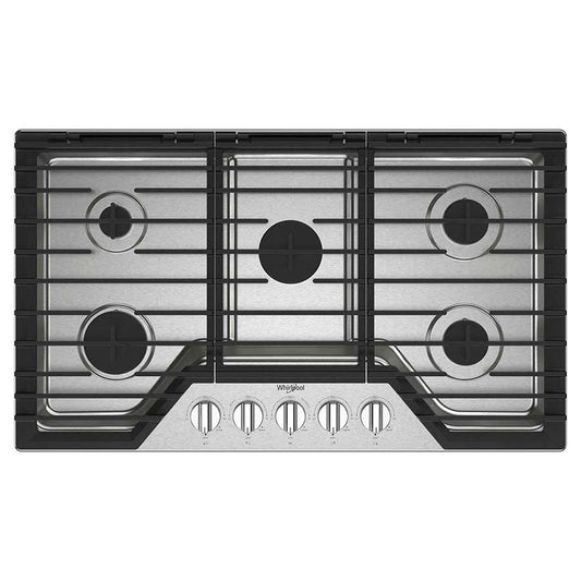 Cubierta a gas 5 quemadores 36"-91cm / Acero inoxidable Whirlpool - WCGK5036PS