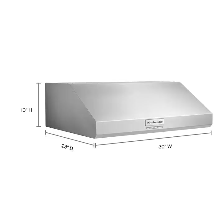 Campana Extractora Bajo Mueble KitchenAid 76 cm KVUC600KSS