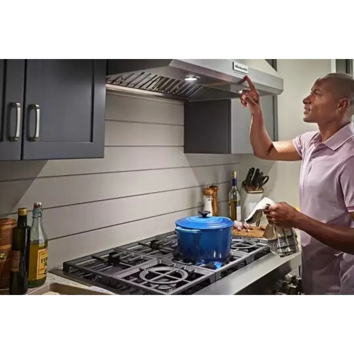 Campana de Pared Comercial KitchenAid 90 cm KVWC906KSS