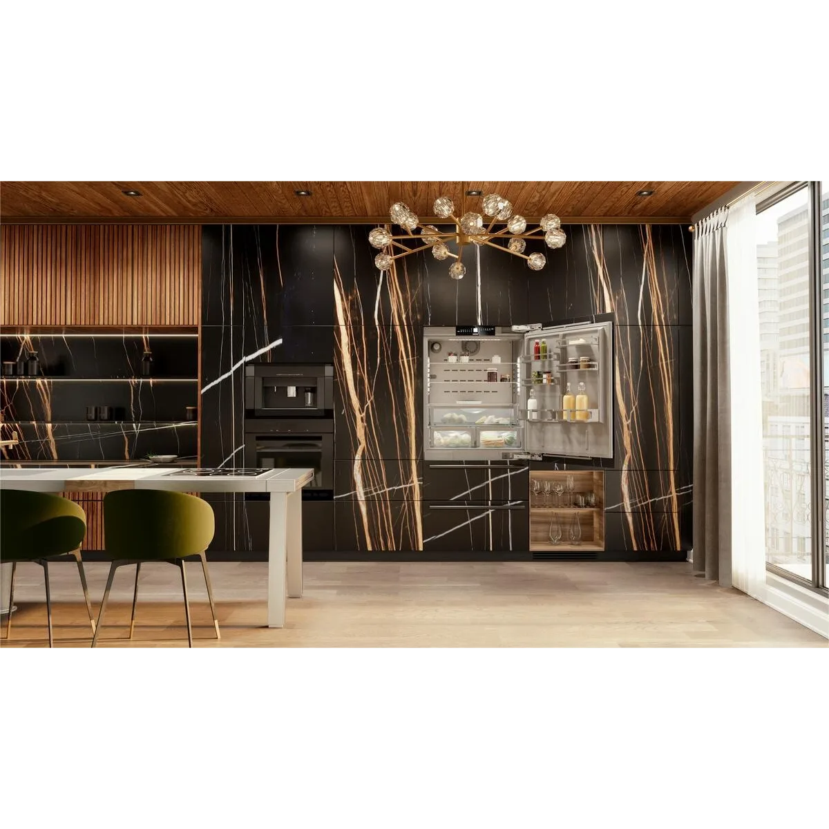 Refrigerador-congelador de Integración Panelable, 75 cms Liebherr - HC1581G Izquierda