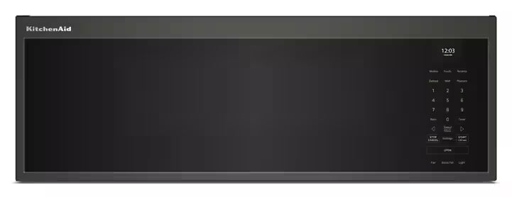 Microondas con Campana KitchenAid 76 cm Black Ore KMML550RBE
