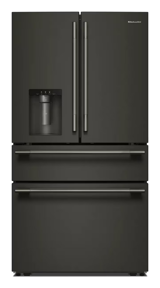 Nevera KitchenAid Multi Door Acero Negro 821 Litros KRMF436SBE