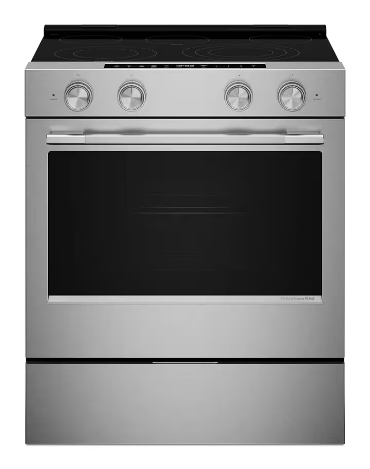 Estufa Eléctrica de Piso KitchenAid 76 cm con Air Fry y Convección KSES530SPS - Kitchen Aid