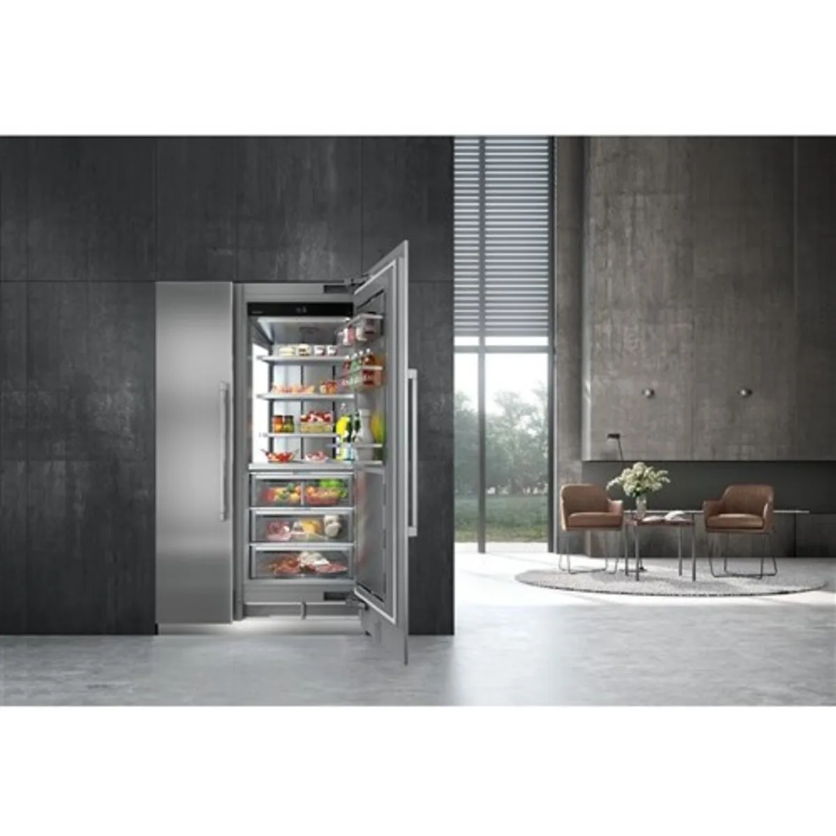 Refrigerador Totalmente Integrado Panel Ready 76 cms Liebherr - MRB3010 - Monolith