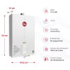 Calentador de agua Rheem 10 Litros Digital para Gas Natural Tiro Forzado