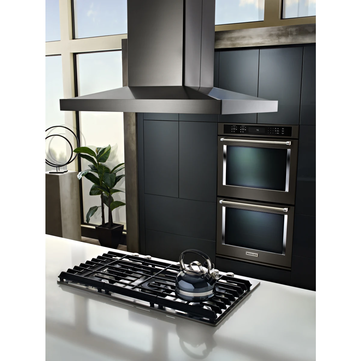Campana Isla KitchenAid Acero Inoxidable 107 cm KVIB602DSS
