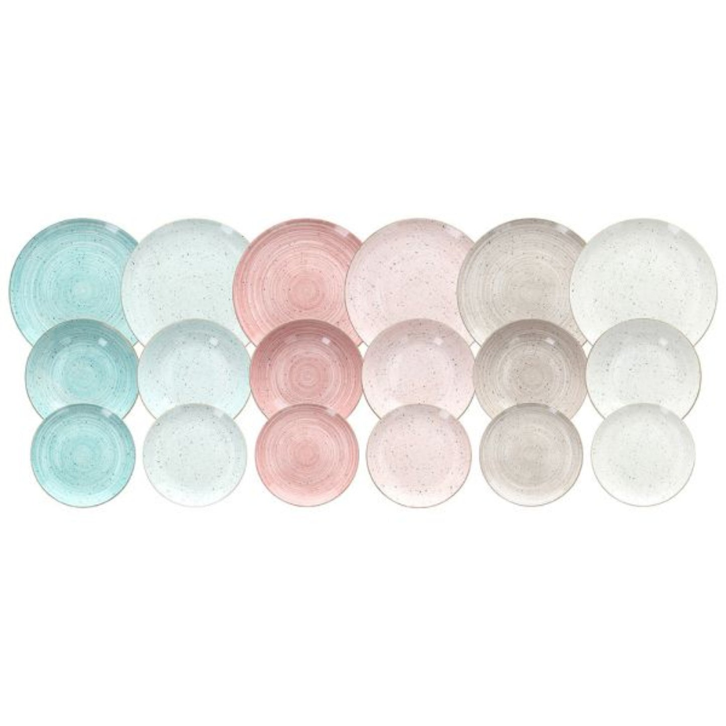 VAJILLA DE MESA 18 PIEZAS | COLECCIÓN METROPOLIS PIMIENTA BAMBU
