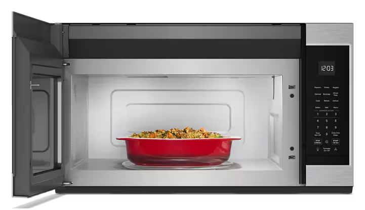 Microondas con Campana KitchenAid 76 cm Acero Inoxidable KMMS130RPS