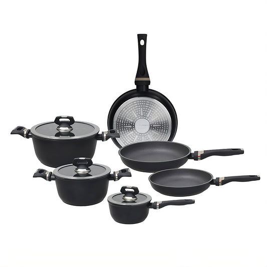 Batería de Cocina de 9 Piezas con Sartenes - COLECCIÓN ITALIKA | Estilo y Calidad Italiana