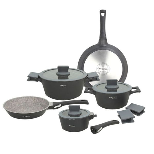 BATERÍA DE COCINA 8 PIEZAS AMBIZIOSA - para Cocinar con estilo y Calidad Italiana